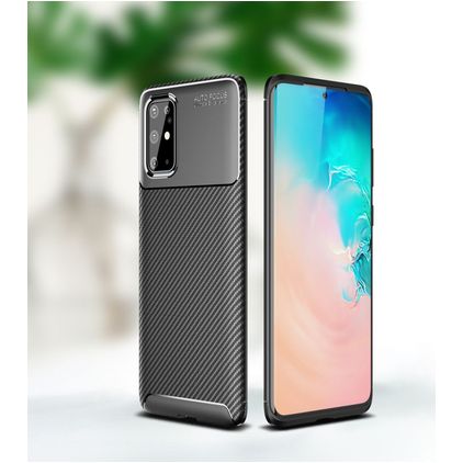Mobigear Racing OPPO Reno 4 TPU flexível Capa traseira - Preto