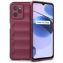 Mobigear Bumpy Realme C35 TPU flexível Capa traseira - Bordô