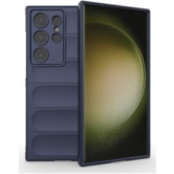 Mobigear Bumpy Samsung Galaxy S24 Ultra TPU flexible Carcasa - Azul oscuro