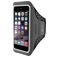 Mobiparts Comfort Fit Portamóvil para correr Neopreno Funda deportiva Brazalete deportivo (max 16 cm x 8 cm) - Negro