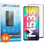 Mobigear Premium Samsung Galaxy M53 Cristal templado Protector de pantalla - Compatible con fundas - Negro (pack de 3)