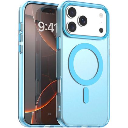 Mobigear Shockproof iPhone 18 Pro Max MagSafe Hard Case Back cover - Blue
