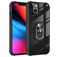 Mobigear Crystal Ring iPhone 14 Pro Funda Plástico rígido Carcasa con anillo - Transparente / Negro