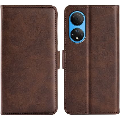 Mobigear Slim Magnet HONOR X7 Cover a libro portafoglio - Marrone