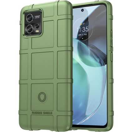 Mobigear Rugged Shield Motorola Moto G72 Flexible TPU Back cover Shockproof - Green