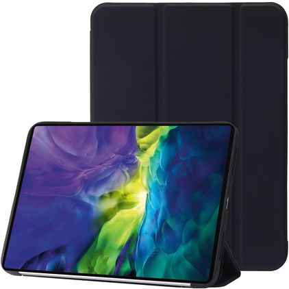 Mobigear Tri-Fold Gel iPad 11 (2025) TPU / Konstläder Plånboksfodral - Svart