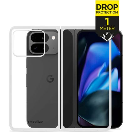 Mobilize Naked Protection Transparente Google Pixel 9 Pro Fold Plástico rígido Capa traseira Antichoque - Transparente