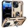 Mobigear Armor Ring iPhone 15 Plástico rígido Capa traseira Antichoque com anel - Dourado