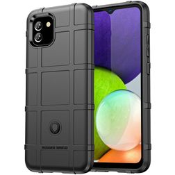 Mobigear Rugged Shield Samsung Galaxy A03 Flexible TPU Back cover Shockproof - Black