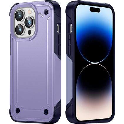 Mobigear Slim Armor iPhone 14 Pro Hard Case Back cover Shockproof - Purple