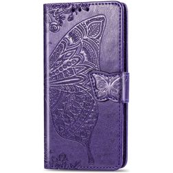 Mobigear Butterfly iPhone 11 Funda tipo libro Cartera - Morado