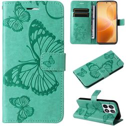 Mobigear Butterfly Xiaomi 14T Pro Cover a libro portafoglio - Verde