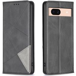 Mobigear Rhombus Slim Google Pixel 8a Capa livro - Preto