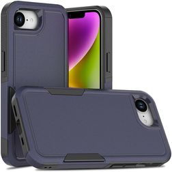 Mobigear Heavy Armor iPhone 17e Plástico rígido Capa traseira Antichoque - Azul escuro