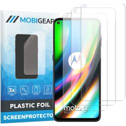 Mobigear Motorola Moto G9 Plus Screen Protector Film - Case Friendly (3-Pack)