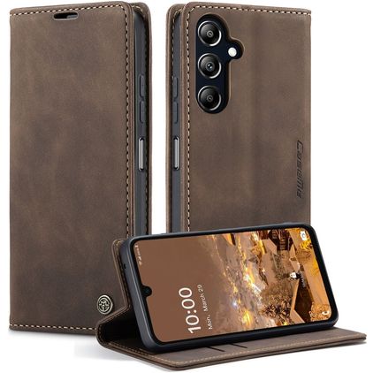 CaseMe 013 Samsung Galaxy A16 Plånboksfodral med sedelfack - Brun