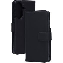 Mobiparts Wallet Samsung Galaxy A37 Skóra naturalna Etui z klapką typu portfel - Czarny