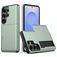 Mobigear Card Samsung Galaxy S26 Ultra Hardcase Back cover Antiurto con portacarte - Verde scuro