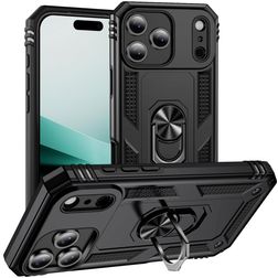 Mobigear Armor Ring iPhone Air Hard Case Back cover Shockproof with Ring Holder - Black