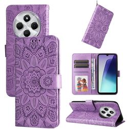 Mobigear Sunflower Xiaomi Redmi 14C Wallet case - Purple