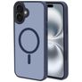 Mobiparts Hardcover iPhone 16 Plus MagSafe Hard Case Back cover - Satin Blue