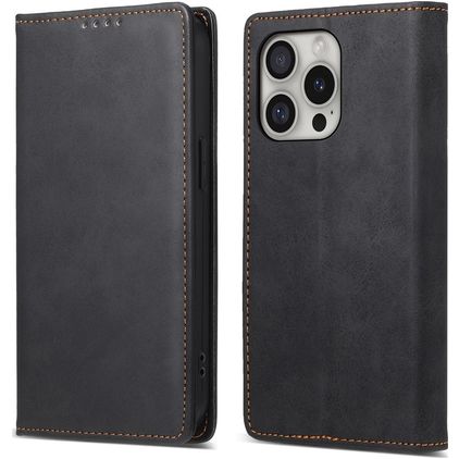 Mobigear Wallet iPhone 16 Pro Wallet case - Black