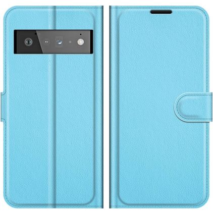 Mobigear Classic Google Pixel 6 Pro Plånboksfodral med sedelfack - Blå