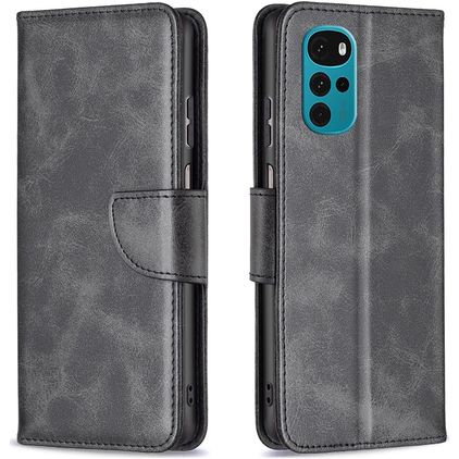 Mobigear Excellent Motorola Moto G22 Cover a libro portafoglio - Nero
