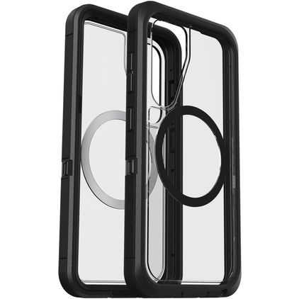 OtterBox Defender Samsung Galaxy S25 MagSafe Kova Suojakuori Iskunkestävä - Läpinäkyvä / Musta