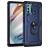 Mobigear Armor Ring Motorola Moto G60 Funda Plástico rígido Carcasa Antigolpes con anillo - Azul