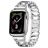 Mobigear Vienna Bracelete Aço inoxidável Fecho borboleta para Apple Watch - 42/41/40/38 mm - Prateado
