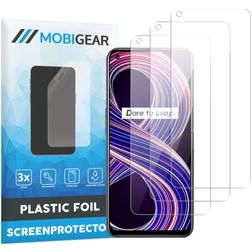 Mobigear Realme 8 Ochrana displeje Fólie - kompatibilní s pouzdry (3 ks)