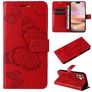 Mobigear Butterfly iPhone 16 Plus Cover a libro portafoglio - Rosso