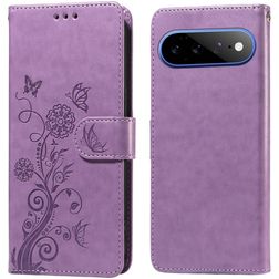 Mobigear Flowers Google Pixel 11 Pro XL Funda tipo libro Cartera - Morado