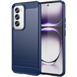 Mobigear Brushed Slim OPPO Reno 12 Pro Elastyczne TPU Etui plecki - Niebieski