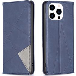 Mobigear Rhombus Slim iPhone 15 Pro Wallet case - Blue