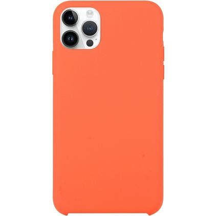 Mobigear Rubber Touch iPhone 15 Pro Silicone Back cover - Orange