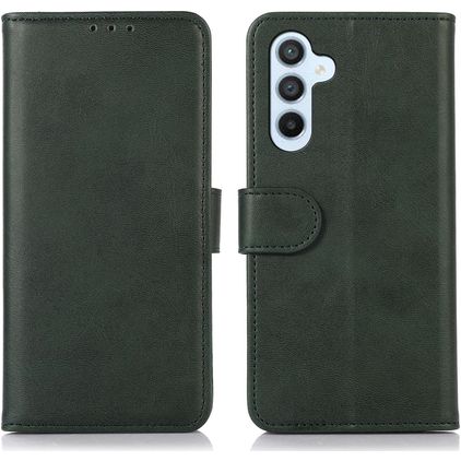 Mobigear Wallet Samsung Galaxy S24 FE Pungetui med Seddelrum - Grøn