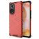 Mobigear Honeycomb HONOR 50 Funda Plástico rígido Carcasa Antigolpes - Rojo