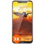 Mobigear Nokia 8.1 Vidro temperado Película de ecrã - Compatível com capas (Pack de 3)