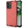 Mobigear Honeycomb Realme C35 Funda Plástico rígido Carcasa Antigolpes - Rojo