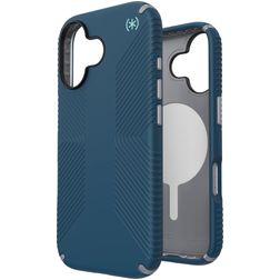 Speck Presidio2 Grip iPhone 17 MagSafe Fodral Hårdplast Skal Stötsäkert - Deep Sea Blue