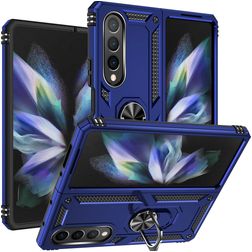 Mobigear Armor Ring Samsung Galaxy Z Fold 4 Hardcase Back cover Antiurto con anello - Blu