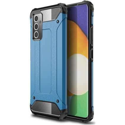 Mobigear Outdoor Samsung Galaxy A82 5G Tvrdý plast Zadní kryt odolný proti nárazům - Modrá