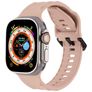 Mobigear Ripple Silikon Apple Watch Armband Spänne - 49/46/45/44 mm - Rosa