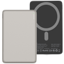 Valenta Ultra Slim Single USB-C Power Bank 5,000 mAh 15W - MagSafe Compatible - Titanium