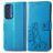 Mobigear Clover Motorola Edge (2021) Etui z klapką typu portfel - Niebieski