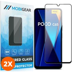 Mobigear Premium POCO C65 Tempered Glass Screen Protector - Case Friendly (2-Pack)