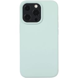 Mobigear Rubber Touch iPhone 14 Pro Max Silikoni Suojakuori - Mintunvihreä