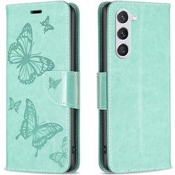 Mobigear Butterfly Samsung Galaxy S23 Funda tipo libro Cartera - Verde